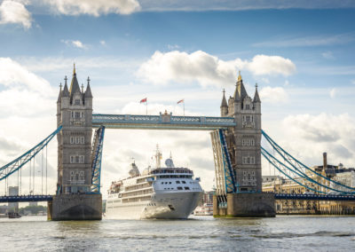 Silver Wind, London, 2017, Tower Bridge, River Thames, South Bank